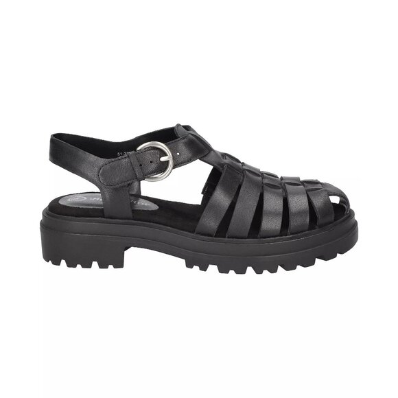 Bella Vita Womens Sinclaire Lug Sole Fisherman Sandals Black Size 9.5W NIB - Picture 3 of 9